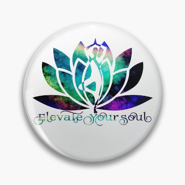 Item preview, Black Opal Watercolor Elevate Your Soul Yoga and Lotus Art designed and sold by Fashionmonger.
