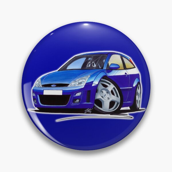 Item preview, Ford Focus RS Blue designed and sold by Yeomans Cartoons.