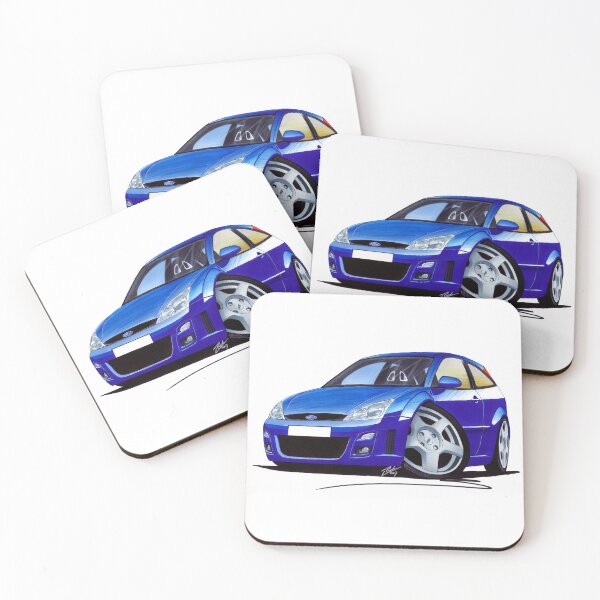 Item preview, Ford Focus RS Blue designed and sold by Yeomans Cartoons.