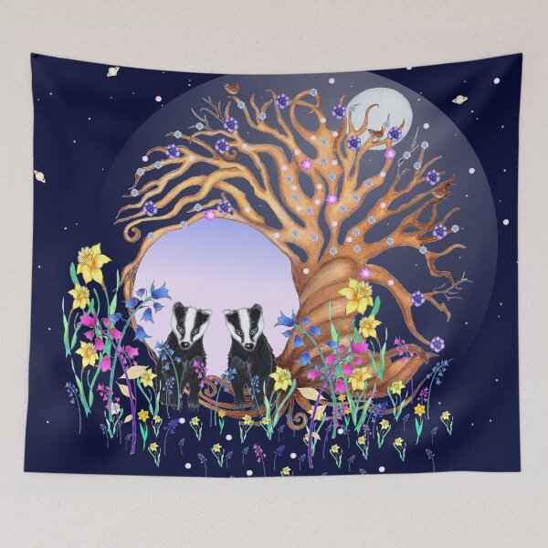 Item preview, Badger Cubs Love (View 2) designed and sold by nocturne-design.