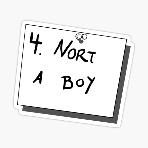 Vista previa del artículo con la obra «Nort a Boy (Brian David Gilbert)», diseñado y vendido por peskychloe.
