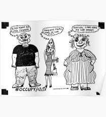 Occupy Fashion culture cartoon Poster