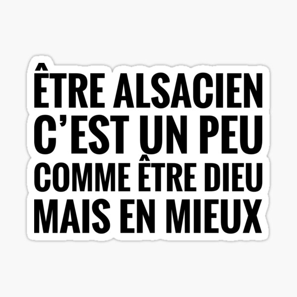 Je suis alsacien Sticker