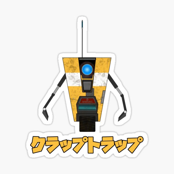 Vista previa del artículo con la obra «Claptrap Katakana», diseñado y vendido por chimerax.