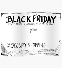 Occupy Shopping cartoon Poster
