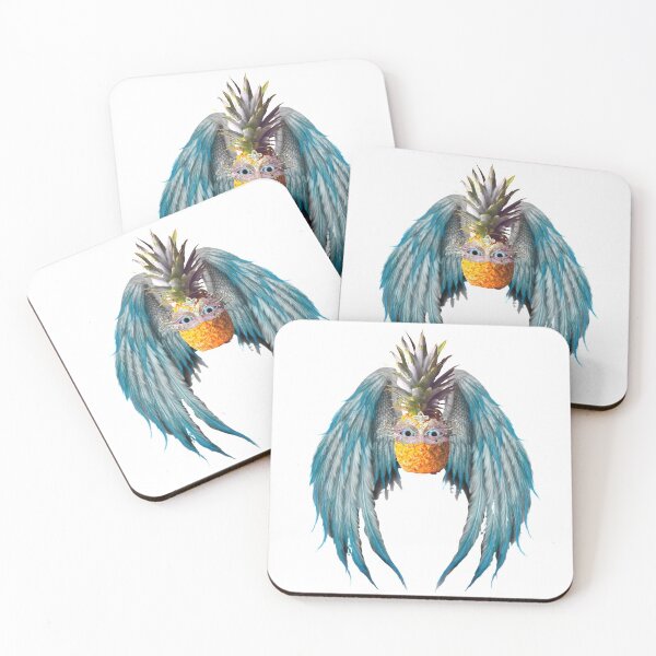 Item preview, Angel Pineapple with blue Wings designed and sold by michispines.