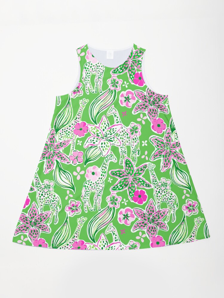 green giraffe print dress The Africa - Resort Dress