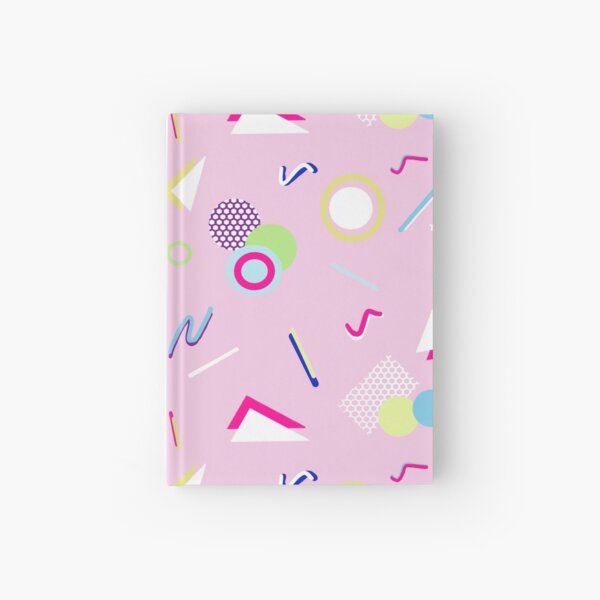 Clarissa - 80s pink print Hardcover Journal