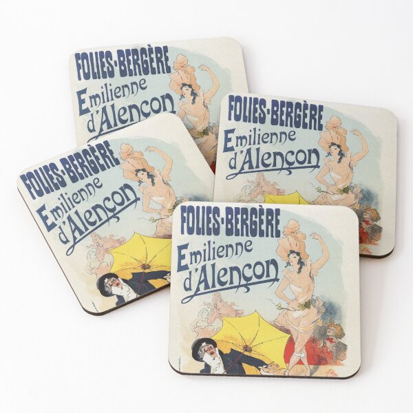 Item preview, Vintage Folies Bergère music dance ad by Chéret designed and sold by aapshop.