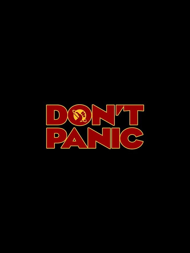 Disover Don't Panic Hitchhikers Guide To The Galaxy Iphone Case
