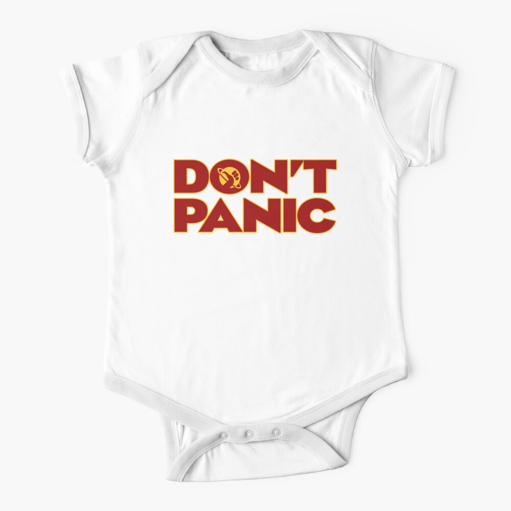 Don't Panic Hitchhikers Guide To The Galaxy Baby One-Piece