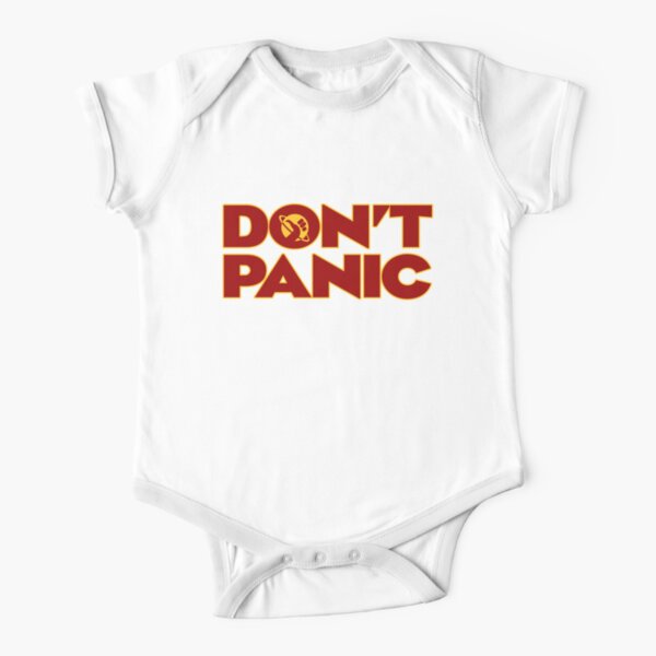 Don't Panic Hitchhikers Guide To The Galaxy Short Sleeve Baby One-Piece