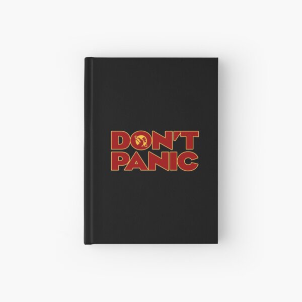 Don't Panic Hitchhikers Guide To The Galaxy Hardcover Journal