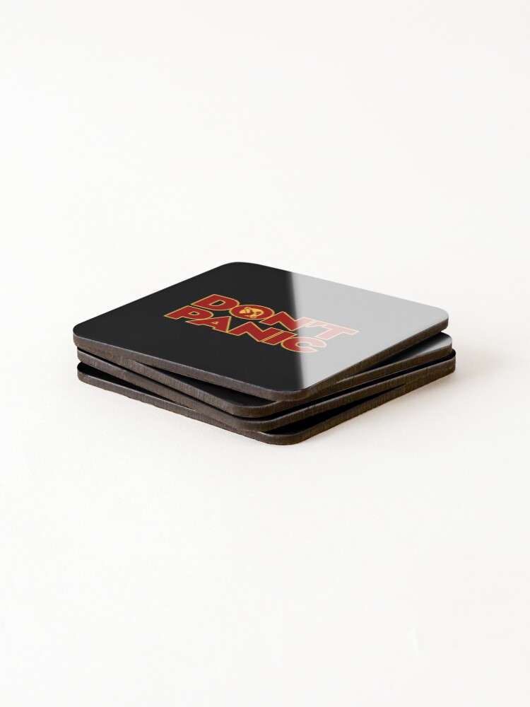 Alternate view of Don't Panic Hitchhikers Guide To The Galaxy Coasters (Set of 4)
