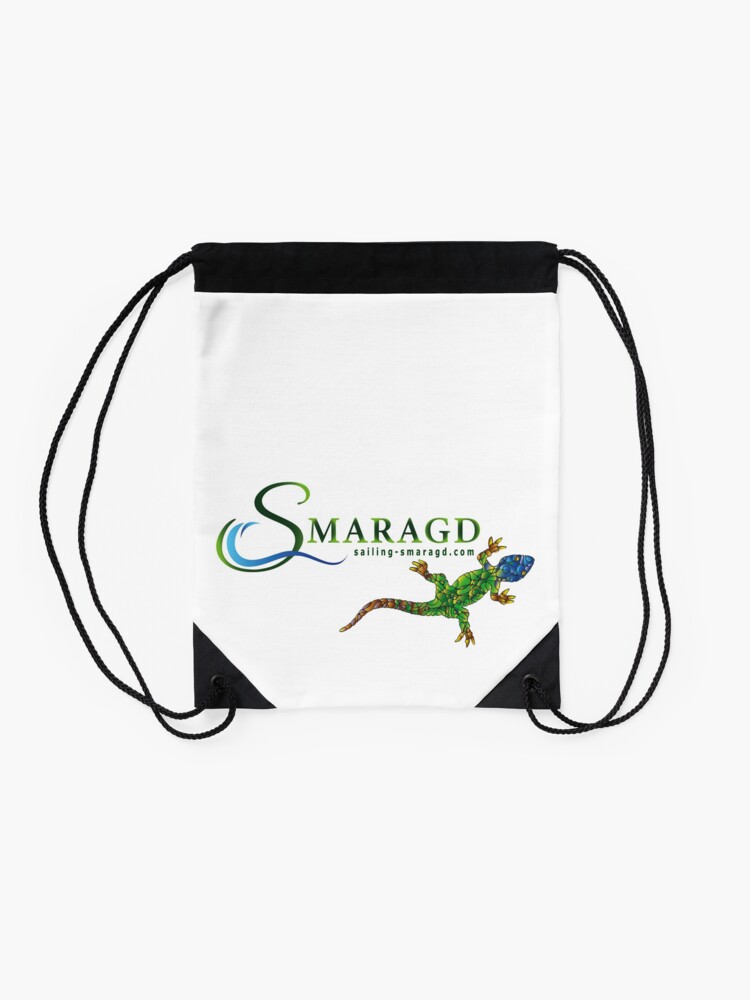 Alternate view of Green lizard Drawstring Bag