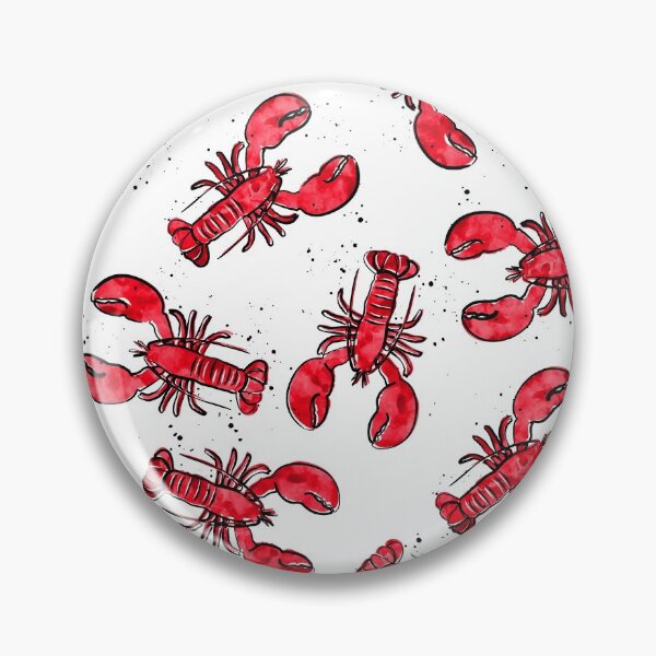 Item preview, lobsters - ink and watercolor - red designed and sold by littlearrow.
