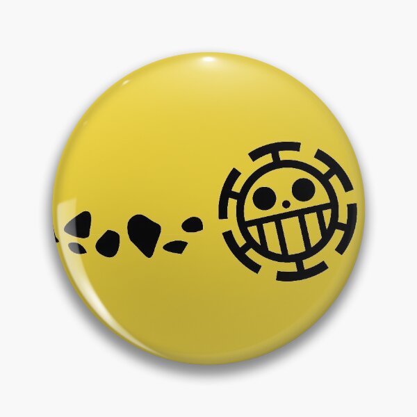 Trafalgar Law heart pirate one piece logo Pin