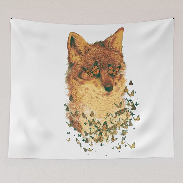 Item preview,  Fox with butterfly eyes  designed and sold by DiegoGurgell.