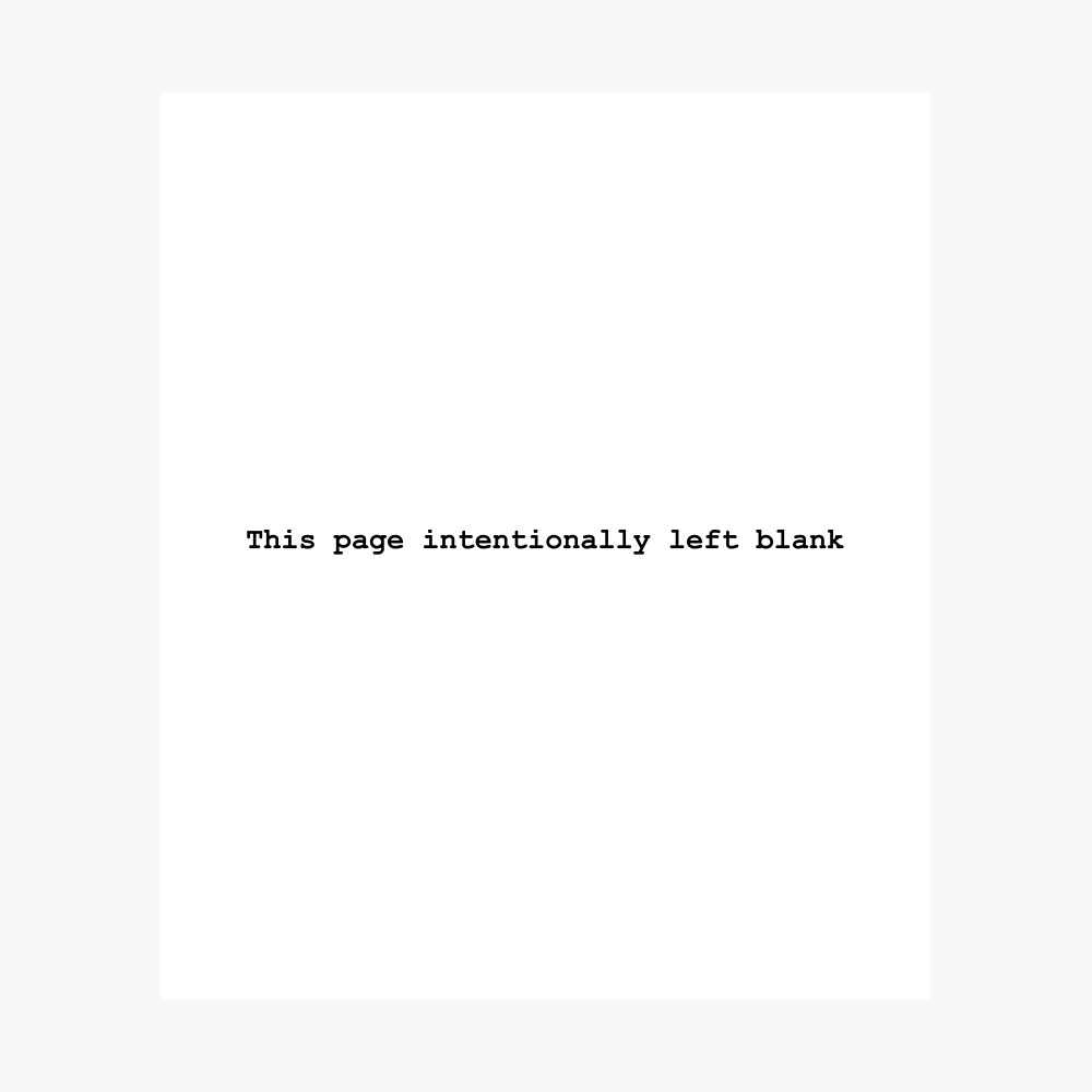 This Page Intentionally Left Blank, Black Print Poster for Sale by Stuart  Sharples