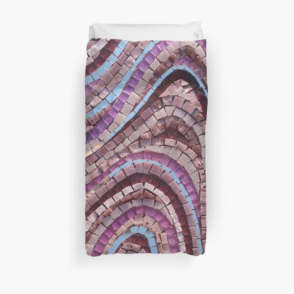Path of Life Mosaic by Sue Kershaw Duvet Cover