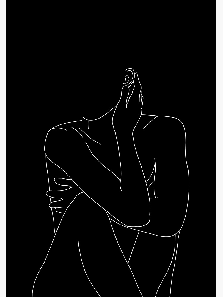 Nude figure illustration - Celina Black by TheColourStudy