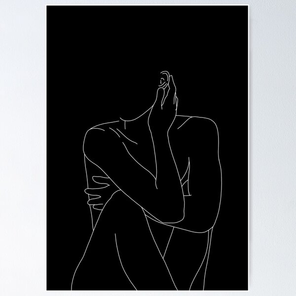 Item preview, Nude figure illustration - Celina Black designed and sold by TheColourStudy.