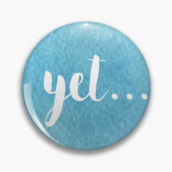 Item preview, The Power of Yet - Blue Watercolour Paint designed and sold by jesscargill.