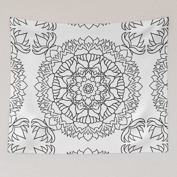 Item preview, Lotus Cornered Flowery Mandala designed and sold by SirCrim.