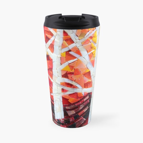 Sunset over the Birches Mosaic by Sue Kershaw Travel Mug