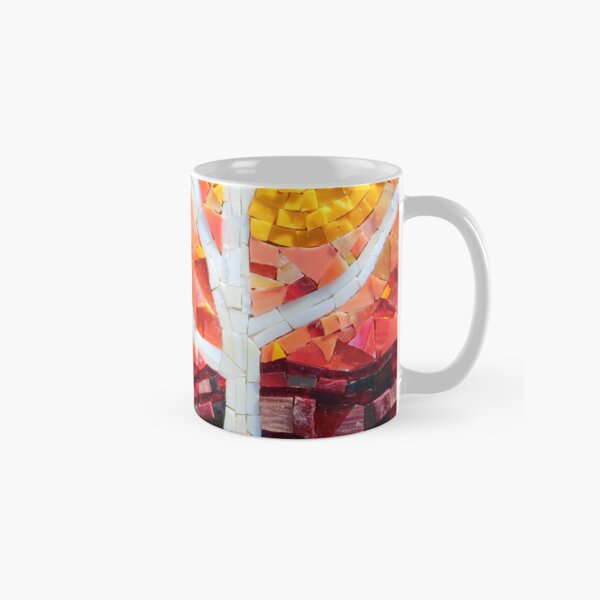 Sunset over the Birches Mosaic by Sue Kershaw Classic Mug