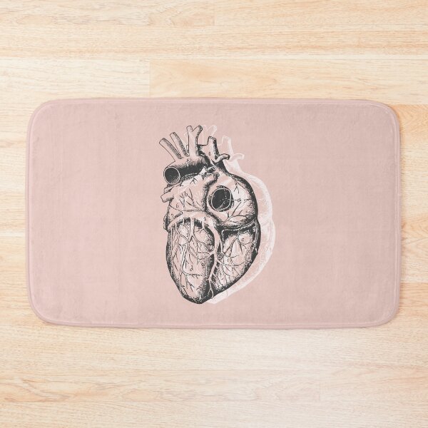 Item preview, Anatomical Heart • Pastel Pink • Minimalist Goth designed and sold by Rike Mayer.