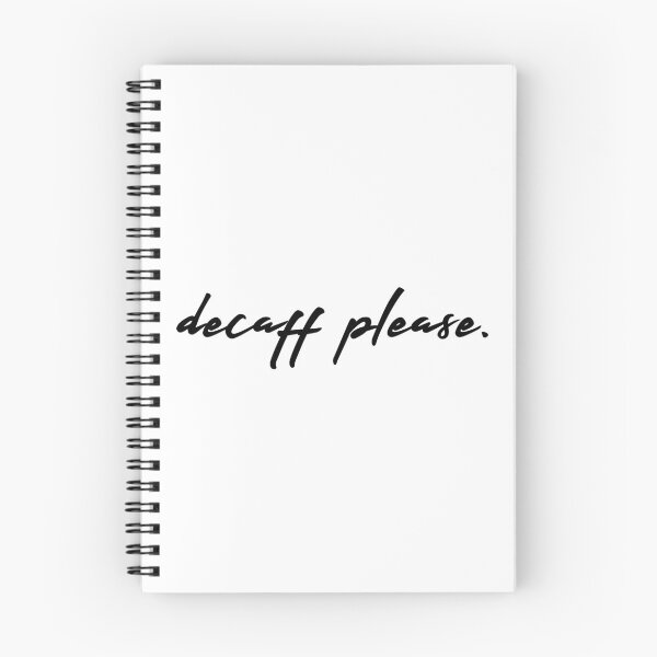 Item preview, Decaff Please | Black Print designed and sold by SJ Designs.