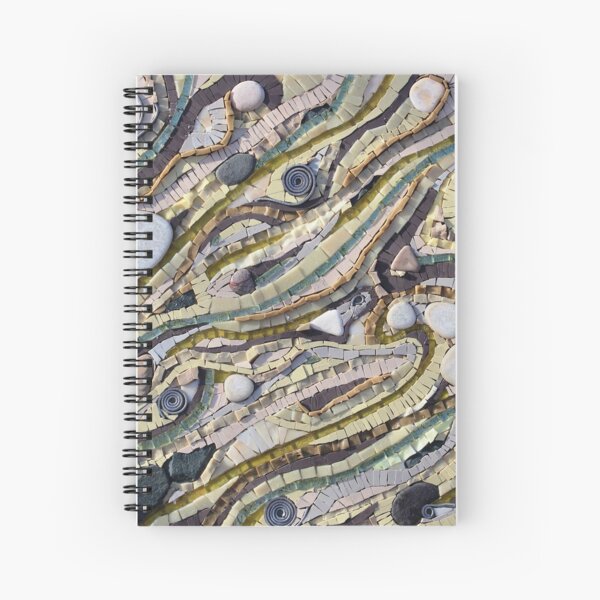 Shifting Sands Mosaic by Sue Kershaw Spiral Notebook