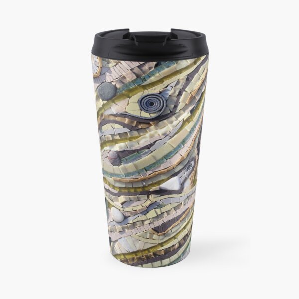 Shifting Sands Mosaic by Sue Kershaw Travel Mug
