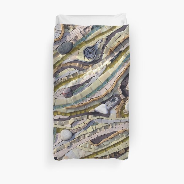Shifting Sands Mosaic by Sue Kershaw Duvet Cover