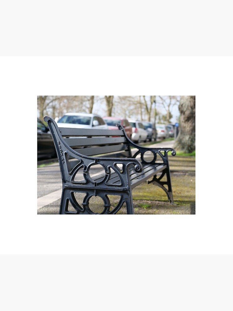 Bench for people to sit along the Thames river embankment in Windsor, Berkshire, England, UK by santoshputhran