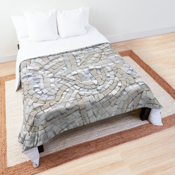 Seeing through the Blizzard Mosaic by Sue Kershaw Comforter
