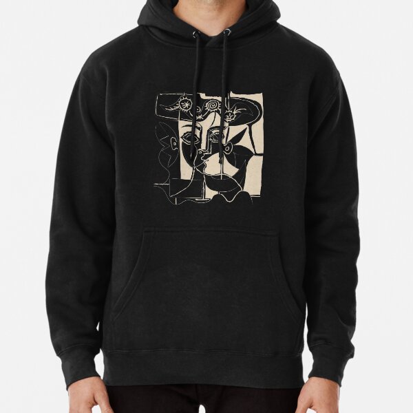 Picasso Woman's head #8 black line Pullover Hoodie
