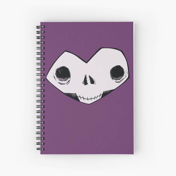 Memento Mori No. I (purple) Spiral Notebook