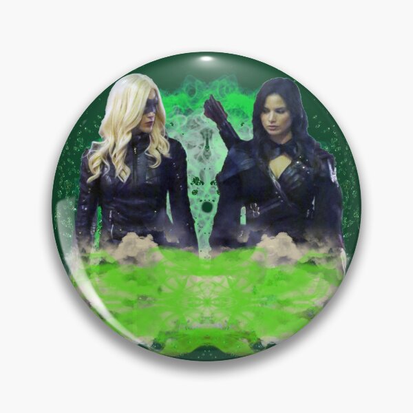 Aperçu de l'œuvre Laurel Lance et Nyssa Al Ghul fond vert créée et vendue par dutchchu.
