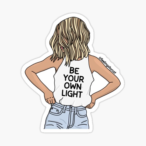 Be Your Own Light Girl Sticker