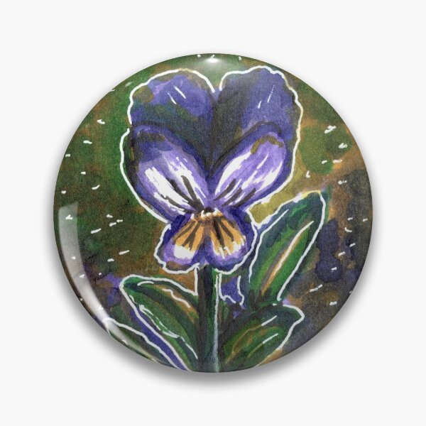 Item preview, Cosmic Pansies Marker Drawing designed and sold by KLoganArt.