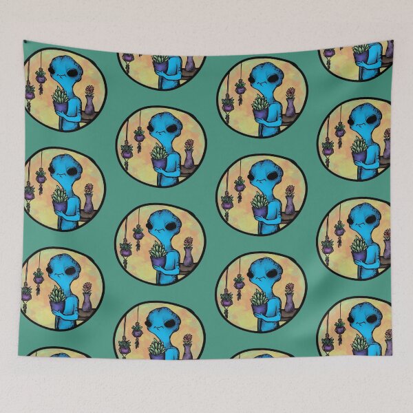Item preview, Alien With Plants 2  designed and sold by TheSaltedSlug.