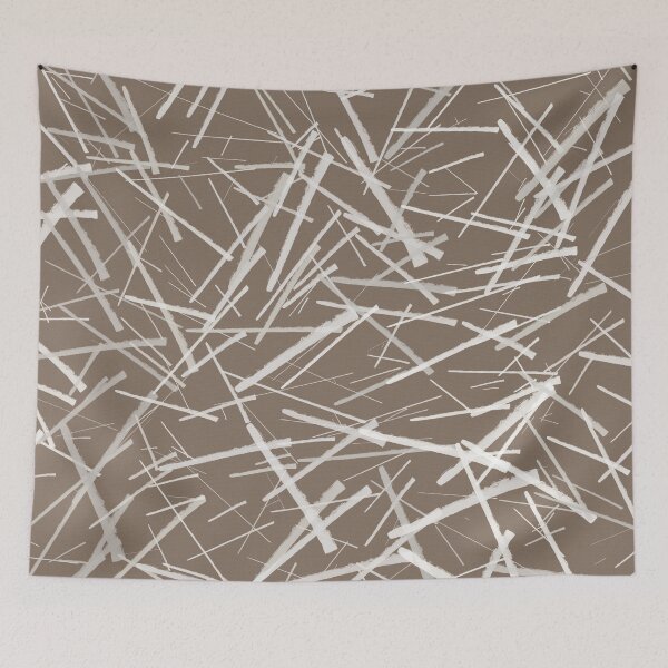 Item preview, Neutral Brush Strokes | Pattern in Muted Brown Taupe Cream designed and sold by Menega  Sabidussi.