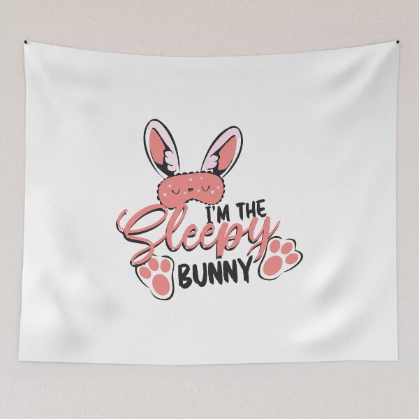 Item preview, Sleepy bunny ears Matching Easter gift for men women kids designed and sold by hadleydesigns.