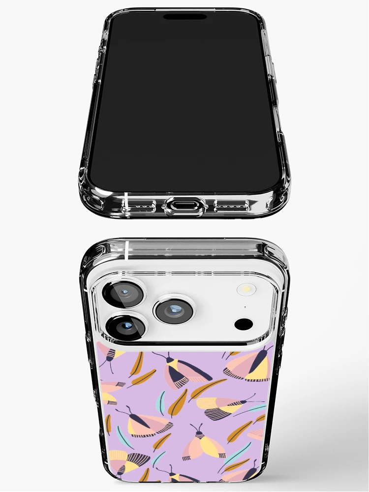 Thumbnail 3 of 5, iPhone Case, Spring Moths Pattern designed and sold by eelagreen.