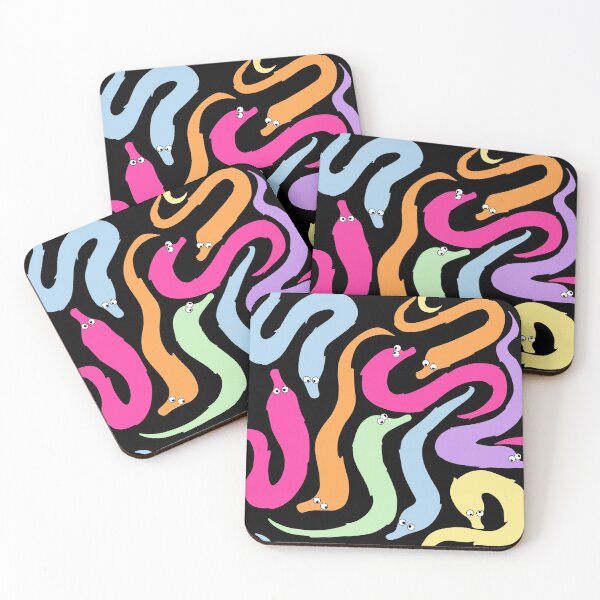 Item preview, Worm Time Babey (black bg) designed and sold by Ninaisatriangle.