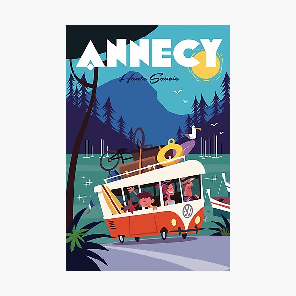 Annecy poster Photographic Print