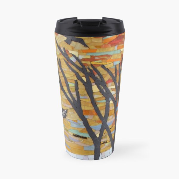 Sunset Flight Mosaic by Sue Kershaw Travel Mug