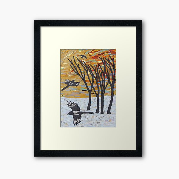 Sunset Flight Mosaic by Sue Kershaw Framed Art Print